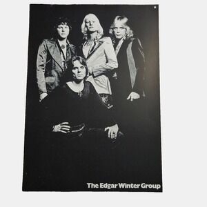The Edgar Winter Group 1970s Promo Flat Poster 20x28 Epic Original Rock Ad